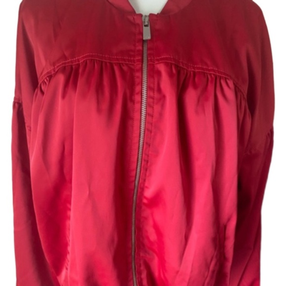 Michael Kors Satin Bomber Jacket size L - Picture 2 of 9